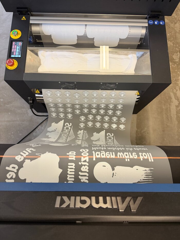DTF1 Produktion – Druckstraße bei der Arbeit