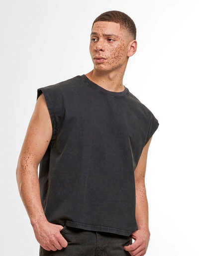 Vintage Cropped Heavy Sleeveless Tee