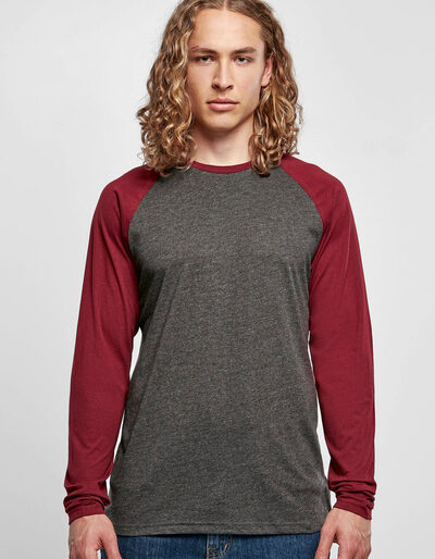 Men´s Contrast Raglan Longsleeve T-Shirt
