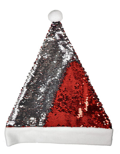 Christmas Hat / Nikolaus Mütze mit Pailletten