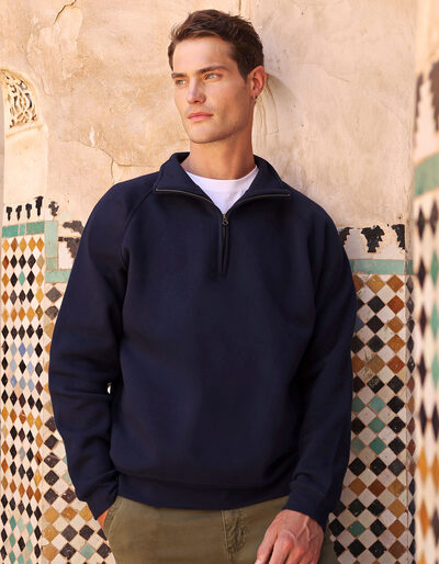 Iconic Premium Zip Neck Sweat