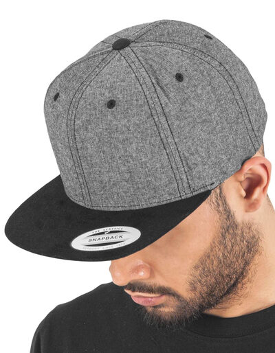 Chambray-Suede Snapback