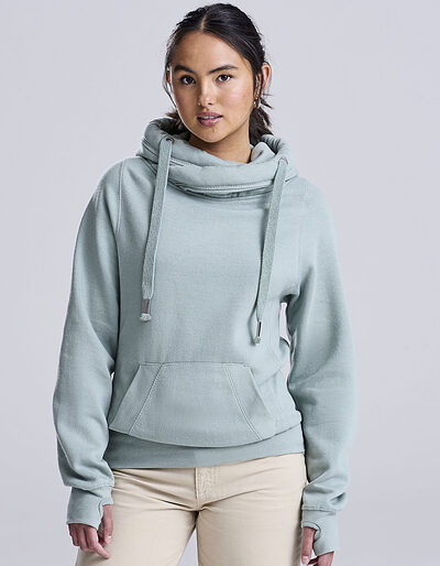 Cross Neck Hoodie