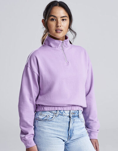 Women´s Cropped 1/4 Zip Sweat