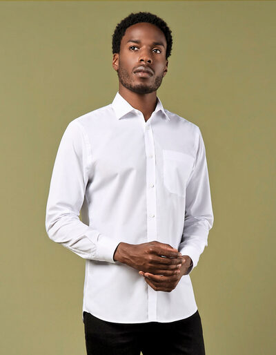 Men´s Tailored Fit Poplin Shirt Long Sleeve