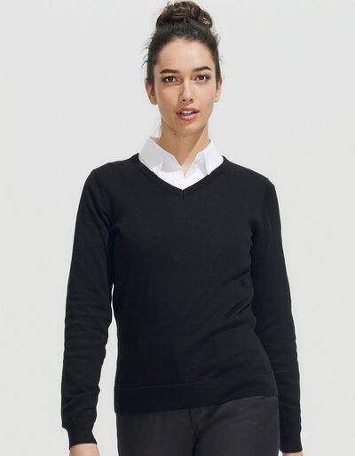 Women´s V-Neck Sweater Galaxy