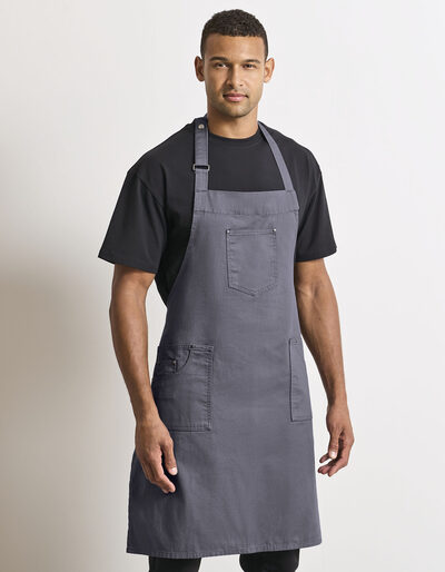 Cotton Chino Bib Apron