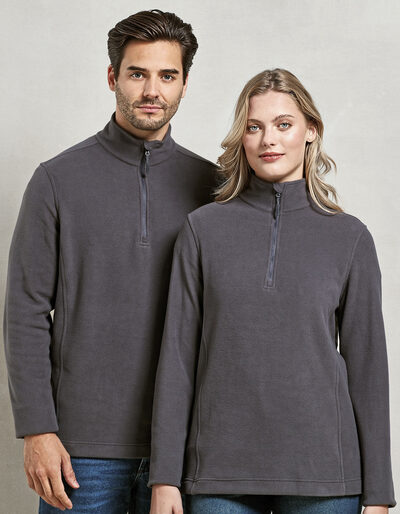 Unisex ´Recyclight´ 1/4 Zip Micro Fleece