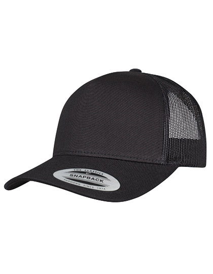 5-Panel Retro Trucker Cap – Black