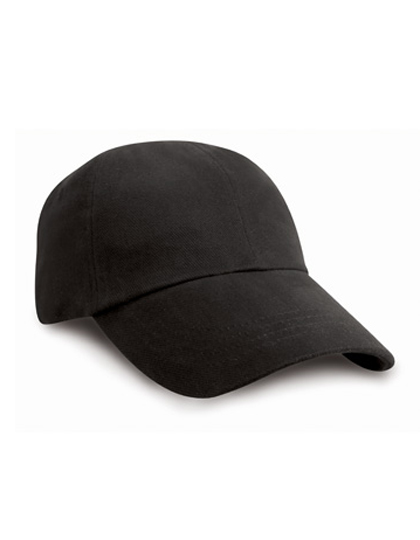 Low Profile Heavy Brushed Cotton Cap – Black